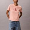 T-shirt Monologo com lavagem ácida T-shirt Monologo com lavagem ácida