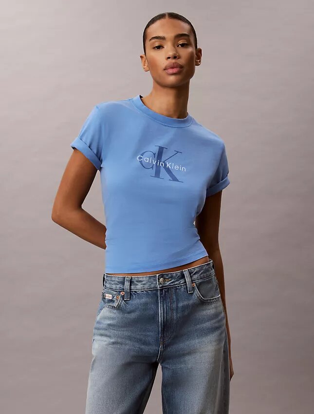 T-shirt Monologo com lavagem ácida T-shirt Monologo com lavagem ácida