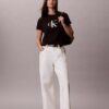 T-shirt Monologo com lavagem ácida T-shirt Monologo com lavagem ácida