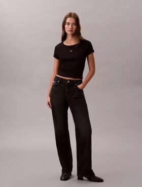T-shirt Monologo Slim em tecido