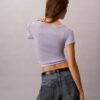 T-shirt Monologo Slim em tecido T-shirt Monologo Slim em tecido