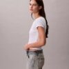T-shirt Monologo Slim em tecido T-shirt Monologo Slim em tecido