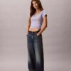 T-shirt Monologo Slim em tecido T-shirt Monologo Slim em tecido