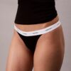 Tanga de fio dental em malha elástica de Cotton Stretch Tanga de fio dental em malha elástica de Cotton Stretch