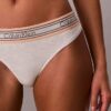 Tanga Icon em Algodão e Modal às Riscas