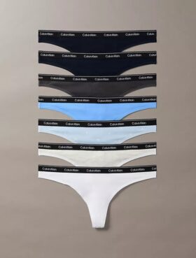 Thong com logótipo Icon, embalagem de 7 unidades