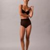 Thong de cintura alta em malha minimalista Thong de cintura alta em malha minimalista