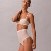 Thong de cintura alta em malha minimalista Thong de cintura alta em malha minimalista