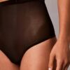 Thong de cintura alta em malha minimalista Thong de cintura alta em malha minimalista