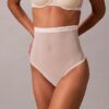 Thong de cintura alta em malha minimalista Thong de cintura alta em malha minimalista