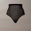 Thong de cintura alta em malha minimalista Thong de cintura alta em malha minimalista