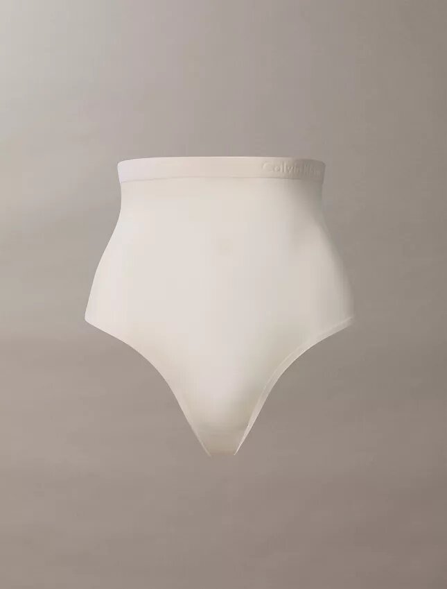 Thong de cintura alta em malha minimalista Thong de cintura alta em malha minimalista