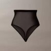 Thong de cintura alta em malha minimalista Thong de cintura alta em malha minimalista