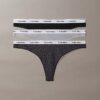 Thong de cintura baixa com logótipo Icon, embalagem de 3