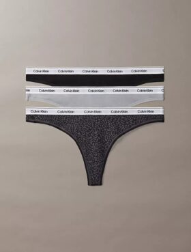 Thong de cintura baixa com logótipo Icon, embalagem de 3