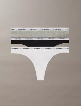 Thong de cintura baixa com logótipo Icon, embalagem de 3