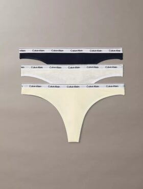 Thong de cintura baixa com logótipo Icon, embalagem de 3