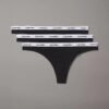 Thong de cintura baixa com logótipo Icon, embalagem de 3