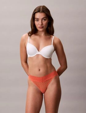 Thong de renda com logótipo icónico