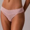 Thong de renda com logótipo icónico