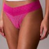 Thong de renda com logótipo icónico