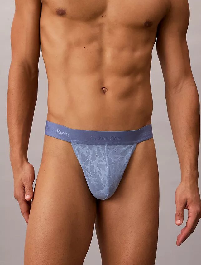 Thong de renda em microfibra Thong de renda em microfibra