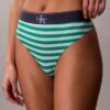 Thong elástica em microfibra com Monogram gráfico Thong elástica em microfibra com Monogram gráfico