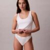 Thong em malha elástica de algodão