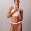 Thong em malha elástica de algodão