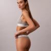 Thong em malha elástica de algodão
