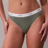Thong em malha elástica de algodão Thong em malha elástica de algodão