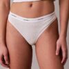 Thong em malha elástica de algodão