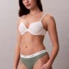 Thong em malha elástica de algodão Thong em malha elástica de algodão