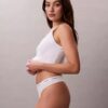 Thong em malha elástica de algodão