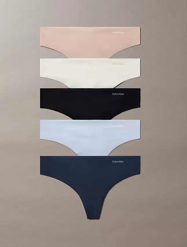 Thong Invisibles, embalagem de 5 Thong Invisibles, embalagem de 5