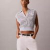 Top curto em croché com Monogram Top curto em croché com Monogram