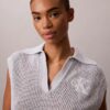 Top curto em croché com Monogram Top curto em croché com Monogram
