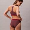 Top de Bikini triangular com costas em V e logótipo moderno