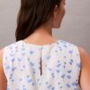Top sem mangas em chiffon estampado Top sem mangas em chiffon estampado