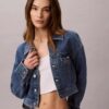Trucker Jacket de ganga curto Trucker Jacket de ganga curto