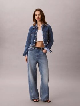 Trucker Jacket de ganga curto Trucker Jacket de ganga curto