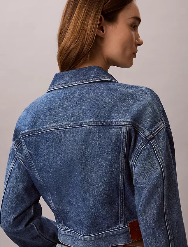 Trucker Jacket de ganga curto Trucker Jacket de ganga curto
