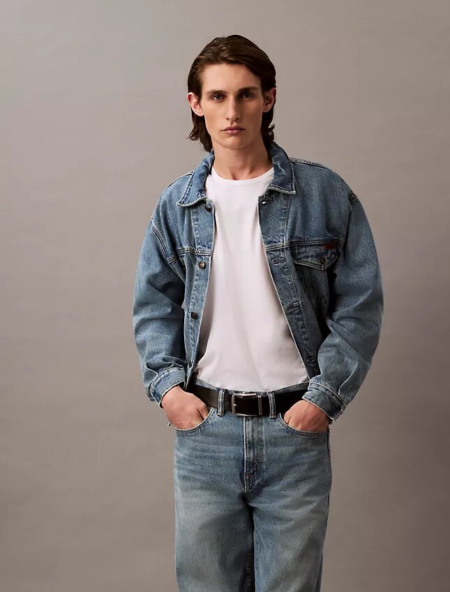Trucker Jacket em Denim dos anos 90 Trucker Jacket em Denim dos anos 90