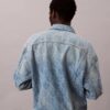 Trucker Jacket em Denim dos anos 90 com Monogram em toda a peça Trucker Jacket em Denim dos anos 90 com Monogram em toda a peça