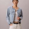 Trucker Jacket em ganga curto sem gola Trucker Jacket em ganga curto sem gola