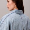 Trucker Jacket em ganga descontraído