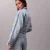Trucker Jacket em ganga descontraído