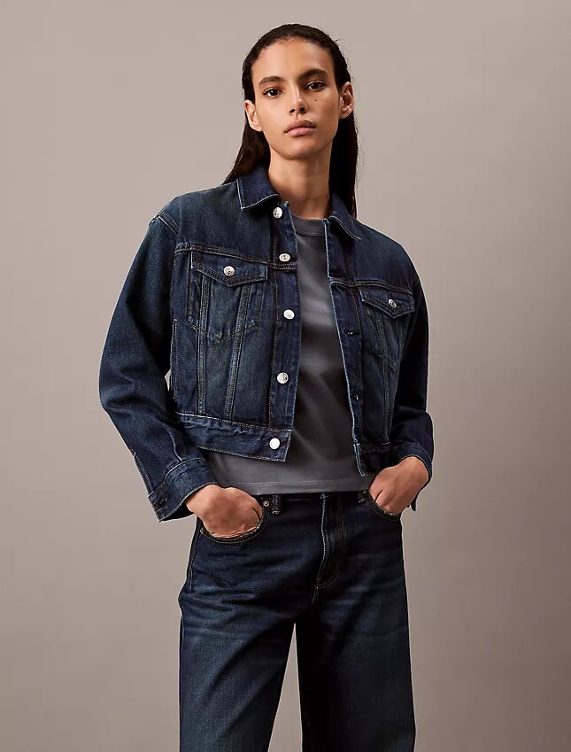 Trucker Jacket em ganga dos anos 90 Trucker Jacket em ganga dos anos 90