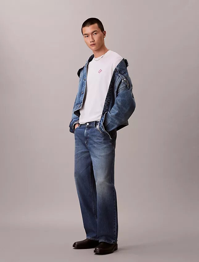 Trucker Jacket em ganga dos anos 90 Trucker Jacket em ganga dos anos 90