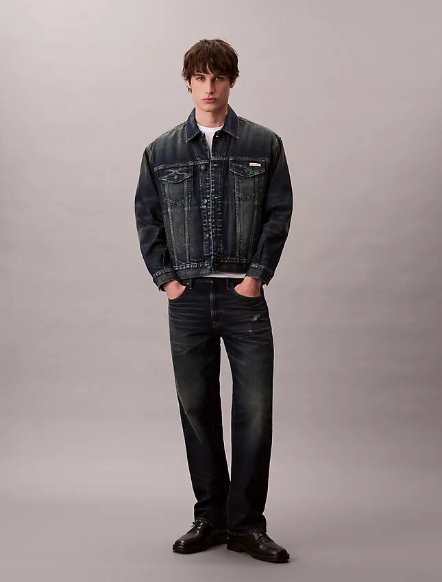 Trucker Jacket em ganga dos anos 90 Trucker Jacket em ganga dos anos 90